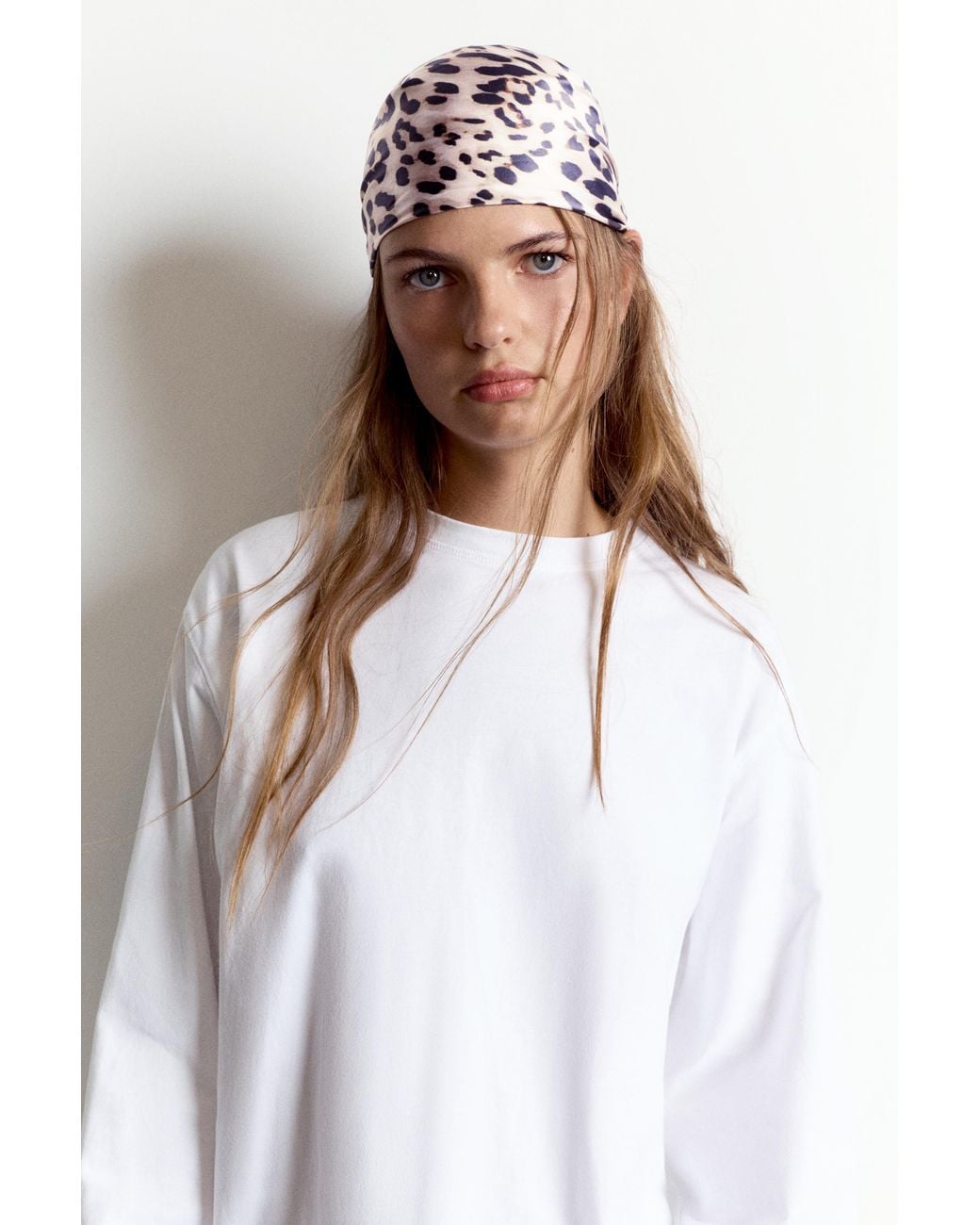 Pull&Bear Red Bandana Leopard Print