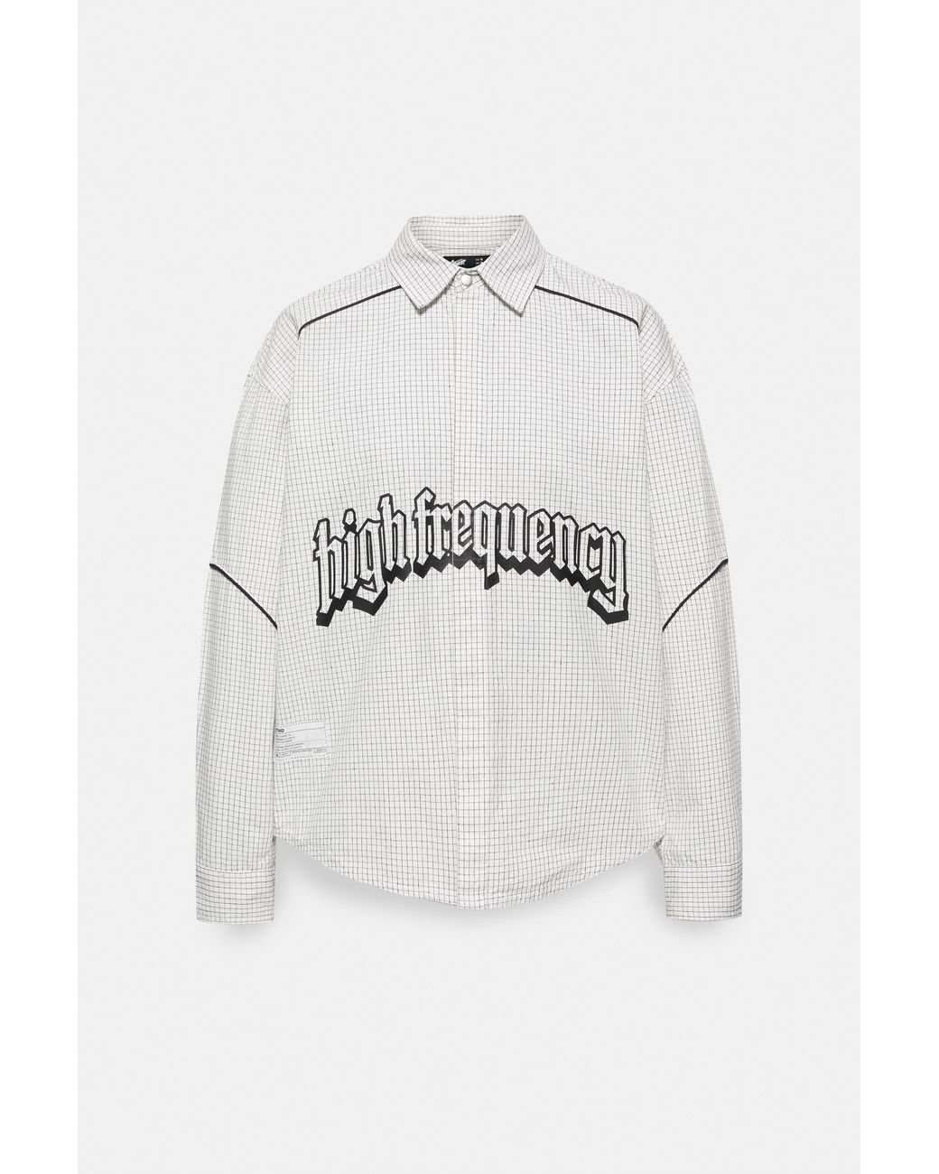 Pull&Bear Geruit Overhemd Met Print in het Gray voor heren