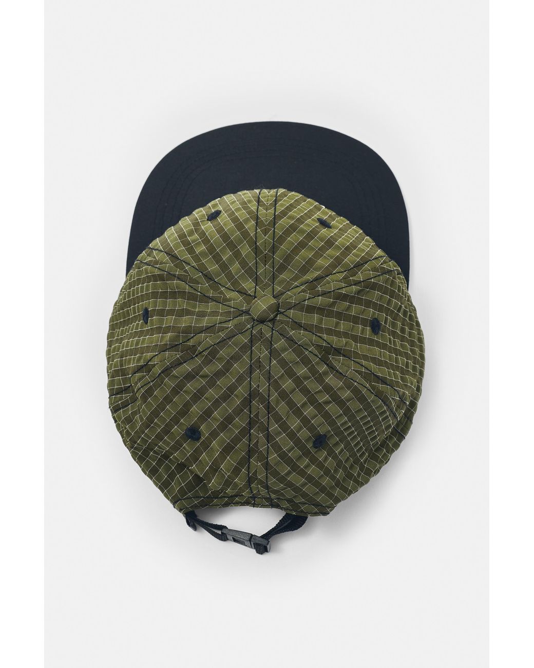 Pull&Bear Green Printed Embroidered Cap for men