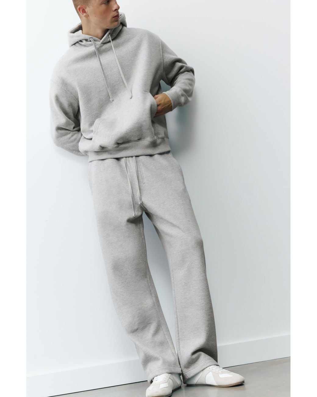 Pull&Bear Gray Joggers And Sweatshirt Pack for men