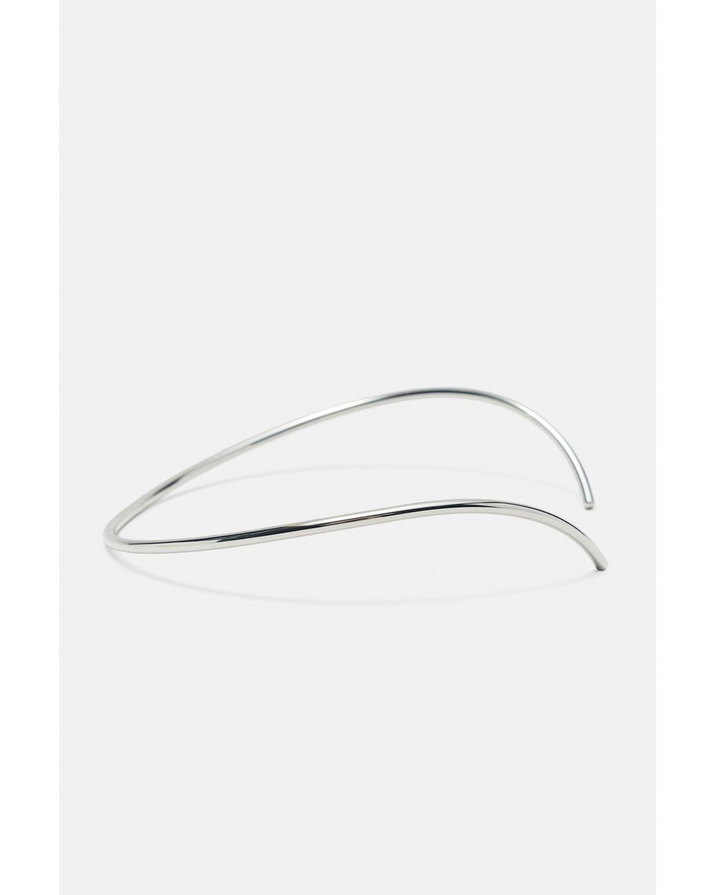 Pull&Bear White Metallic Choker Necklace