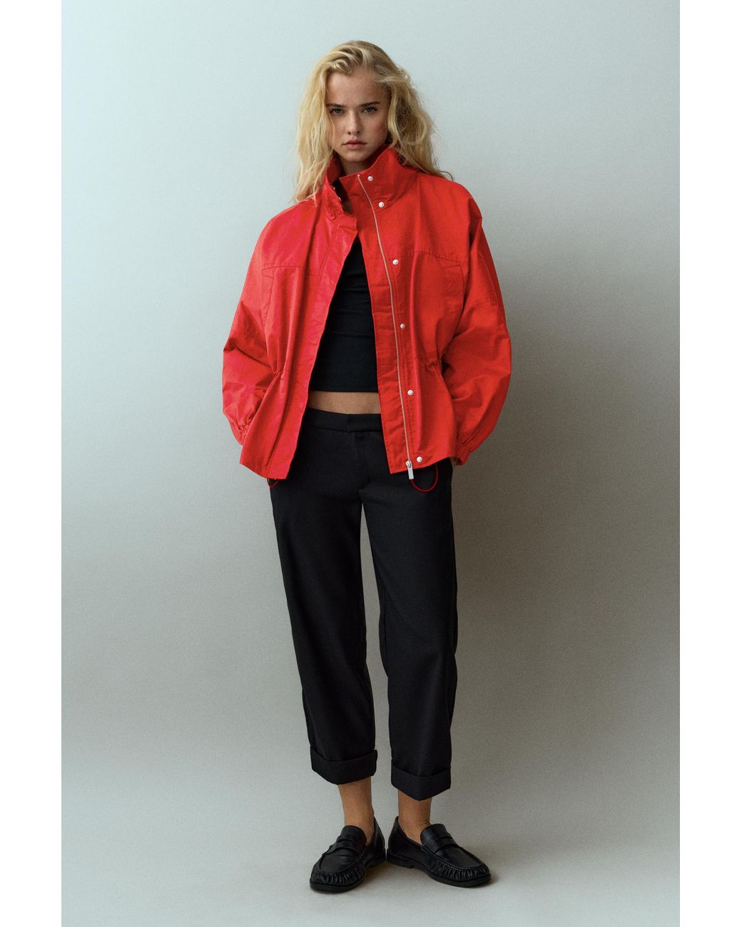 Pull&Bear Waist-Gathered Jacket