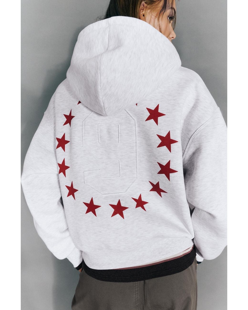 Pull&Bear Multicolor Star Graphic Hoodie