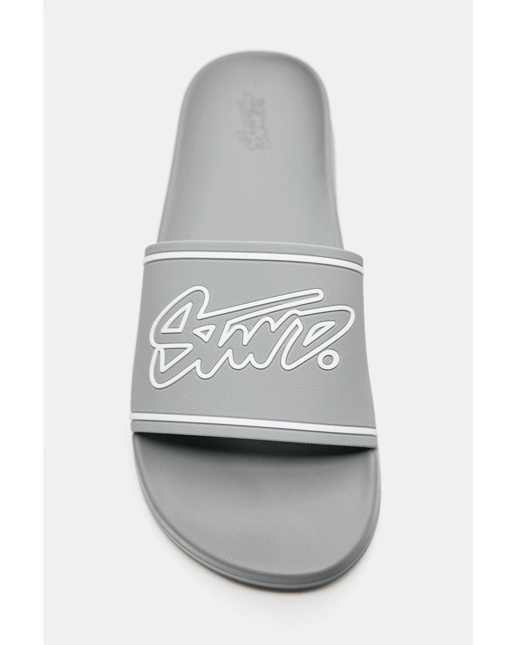 Pull&Bear Gray Stwd Rubber Sandals for men