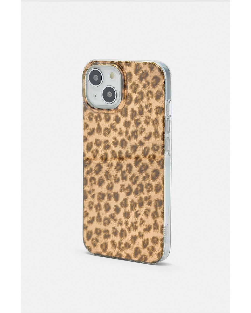 Pull&Bear Metallic Iphone-Hülle Mit Leopardenmuster