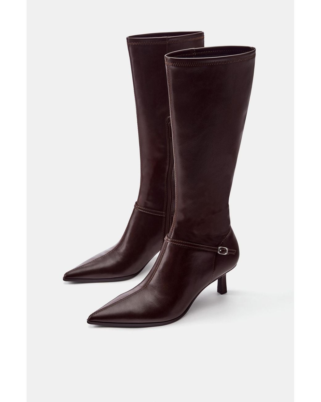Bottes À Talon À Boucle Pull&Bear en coloris Blue