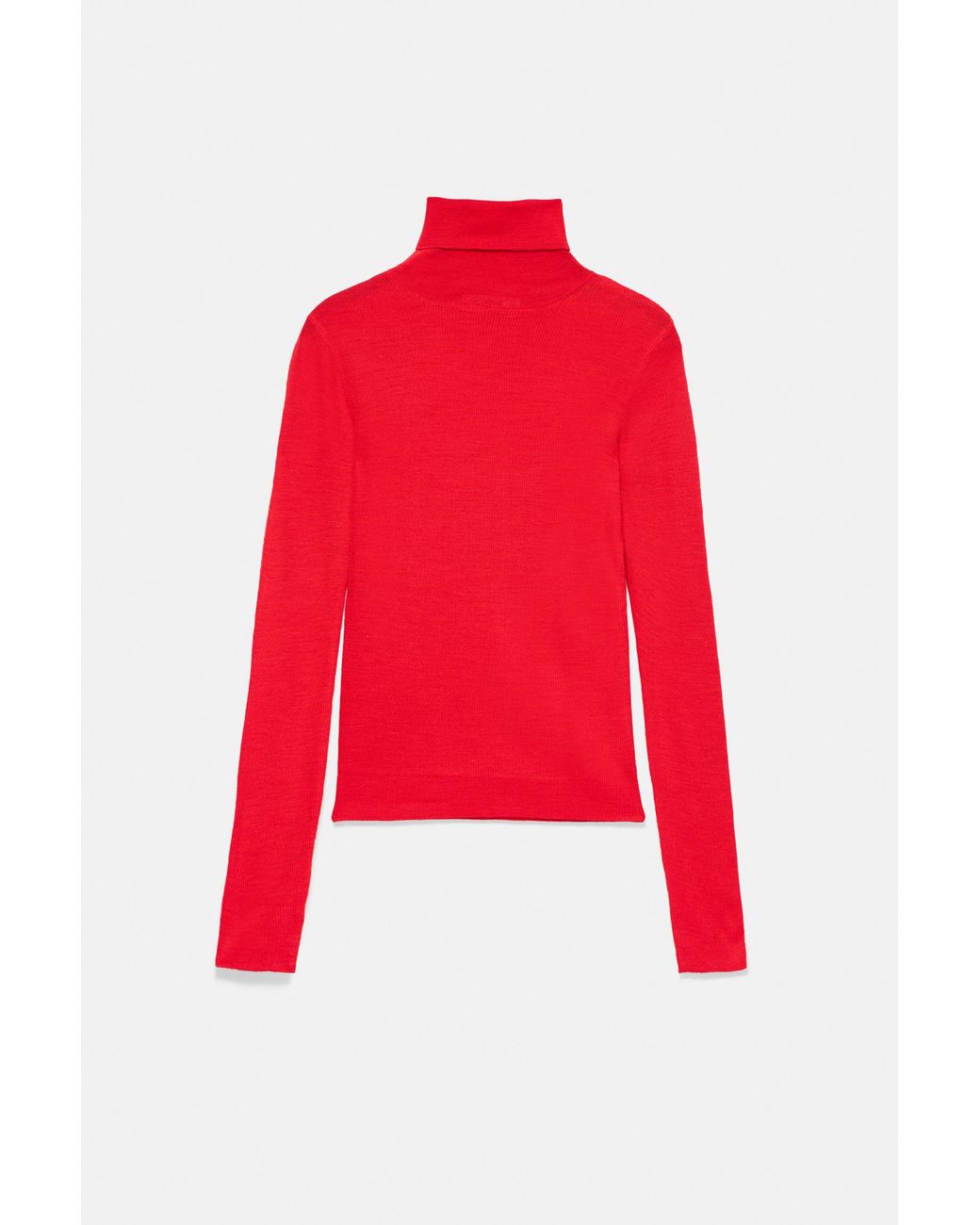 Pull&Bear Red High Neck Jumper