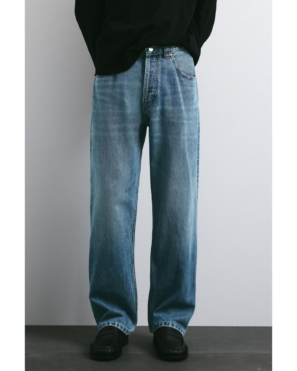 Jeans Regular Straight di Pull&Bear in Multicolor da Uomo