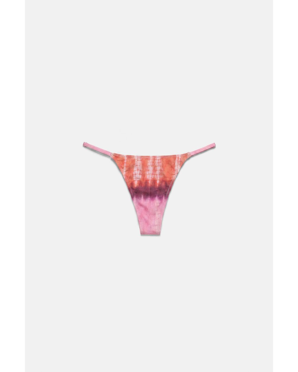 Slip Bikini Tie-Dye di Pull&Bear in Blue