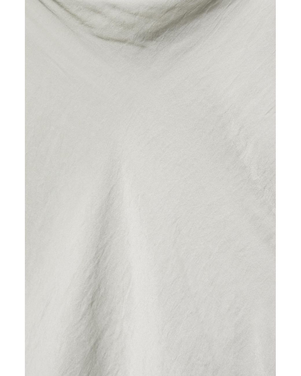 Pull&Bear Gray Satin Asymmetric Top