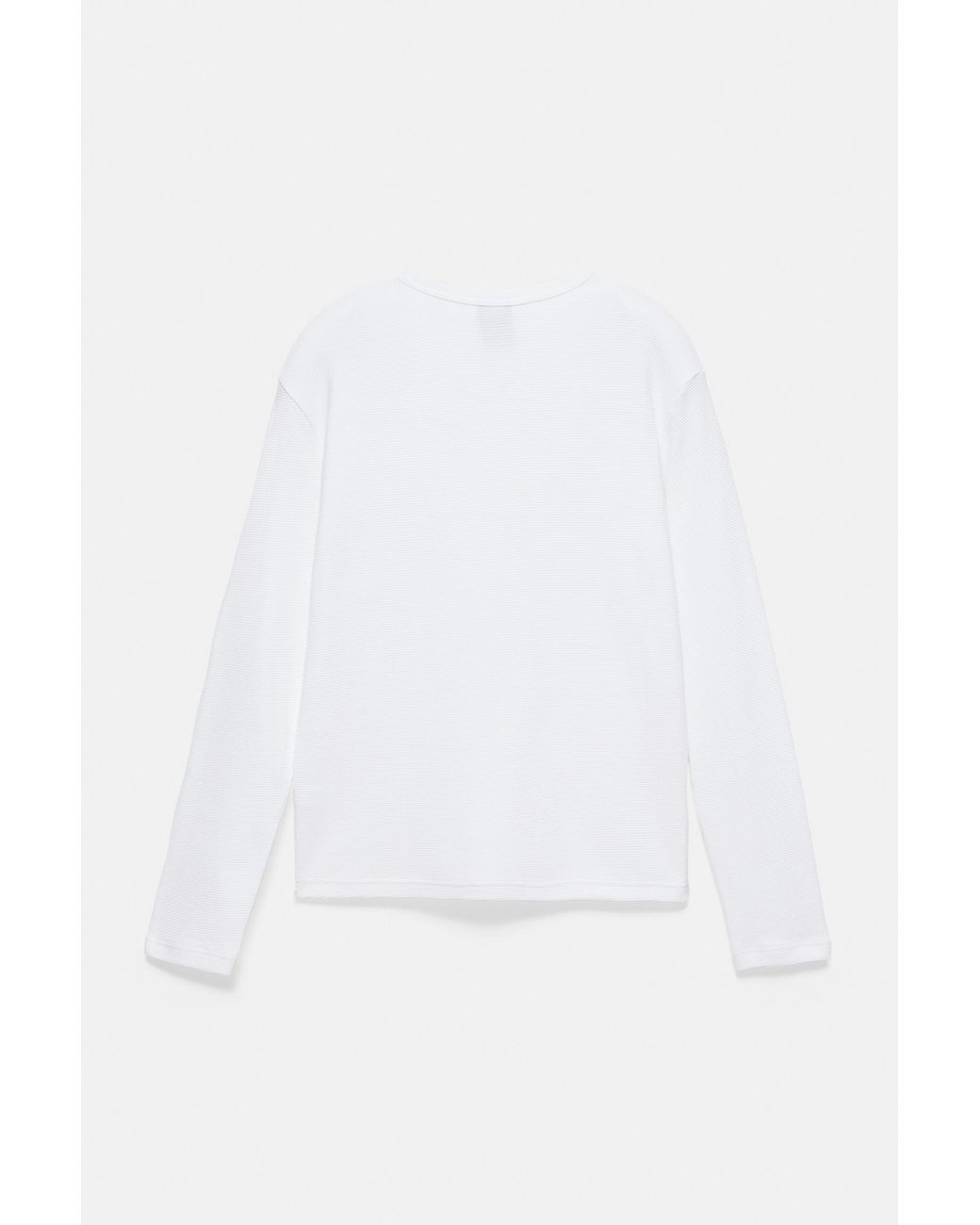 Pull&Bear Black Long Sleeve Henley T-Shirt for men