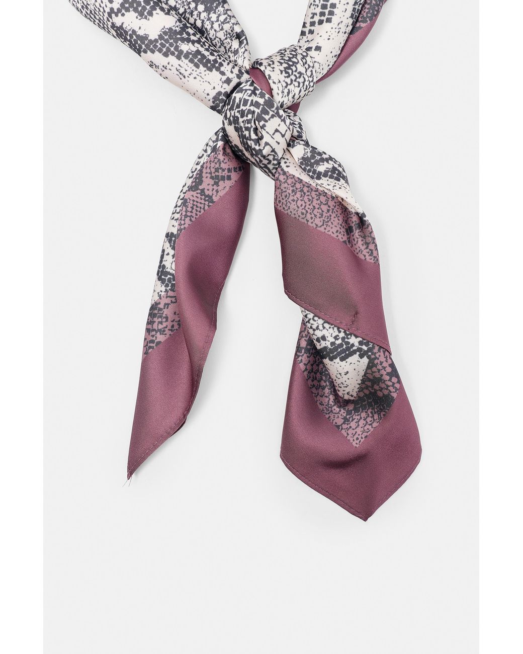 Pull&Bear Multicolor Bandana Satin Snakeskin Print