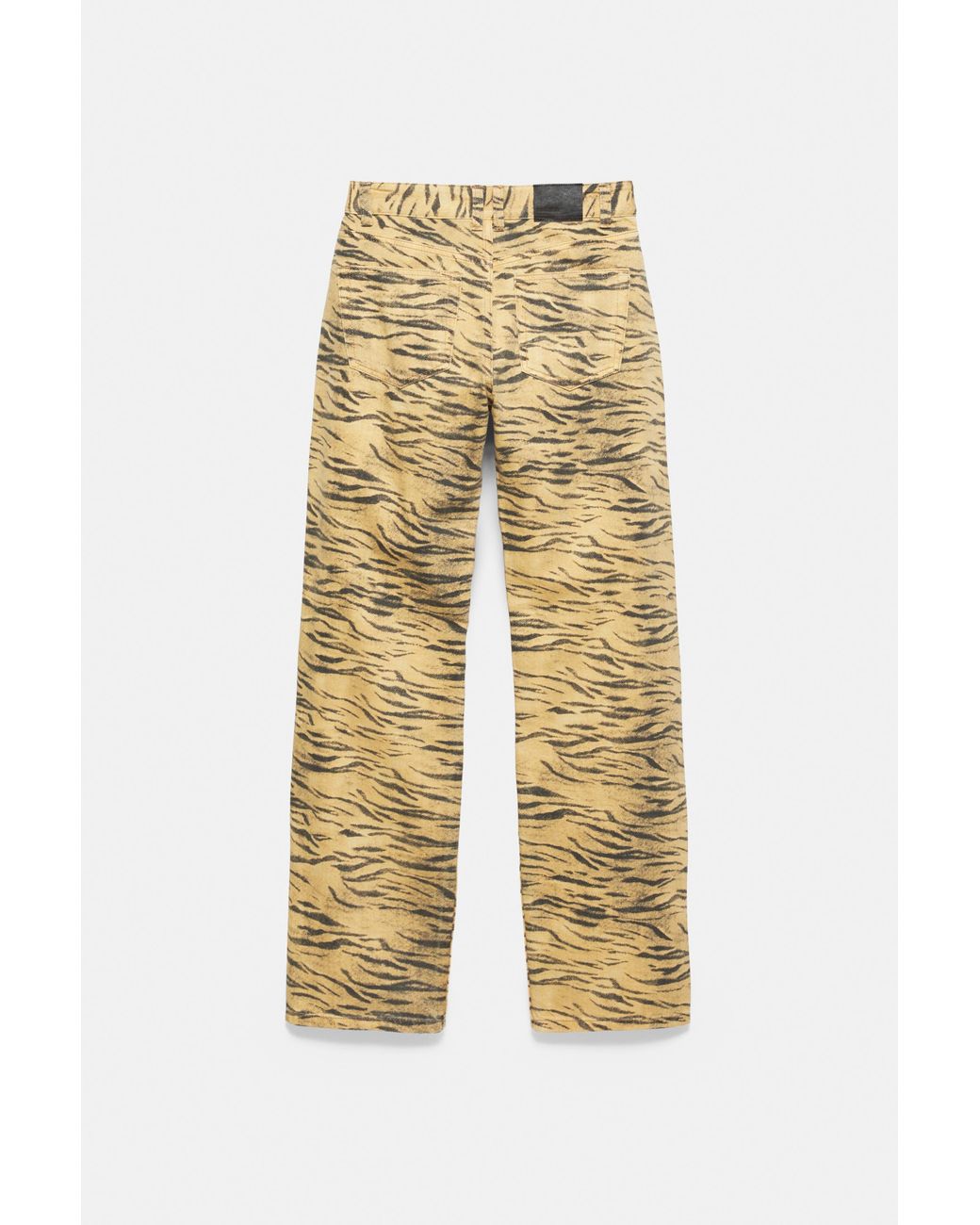Pull&Bear Straight Jeans Met Dierenprint in het Blue