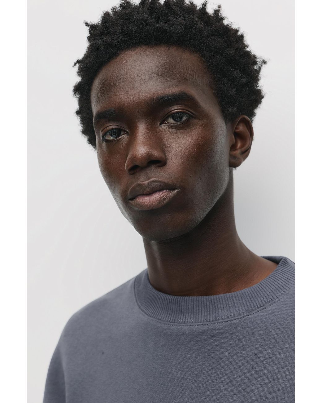 Pull&Bear Basic Sweater Met Ronde Hals in het Black voor heren