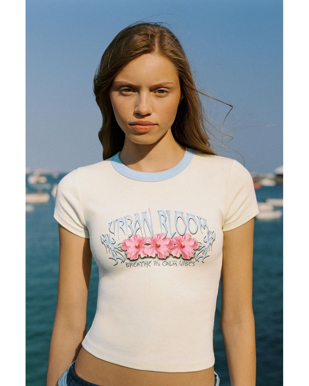 Pull&Bear Multicolor Floral Graphic T-Shirt