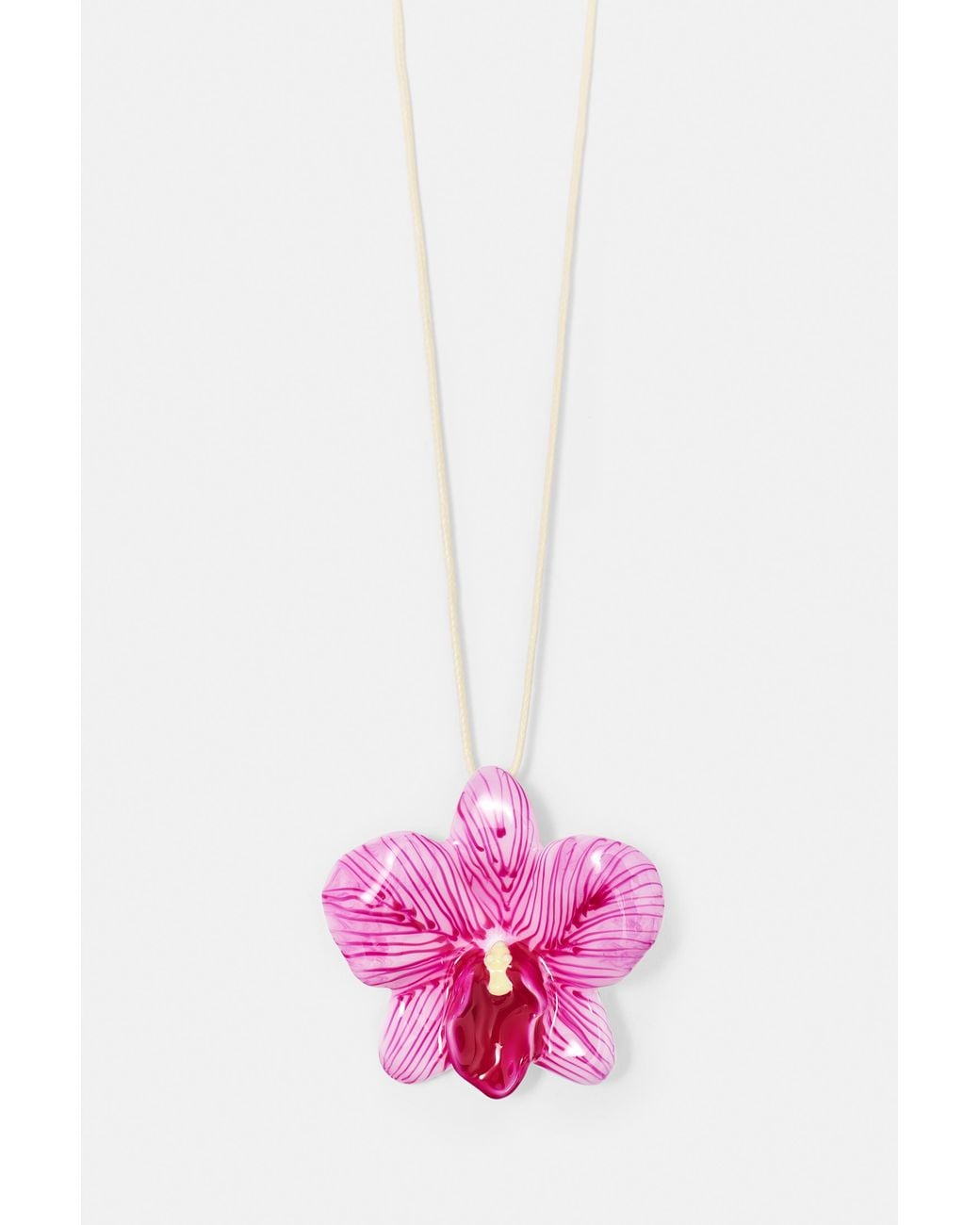 Pull&Bear Pink Floral Necklace