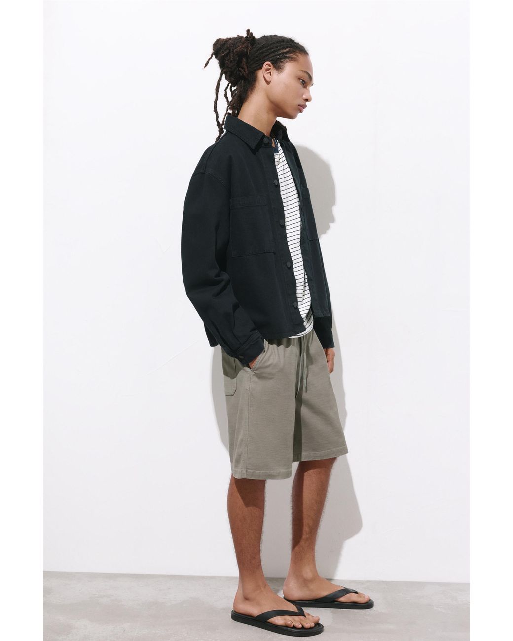 Short Jogging Pull&Bear pour homme en coloris White