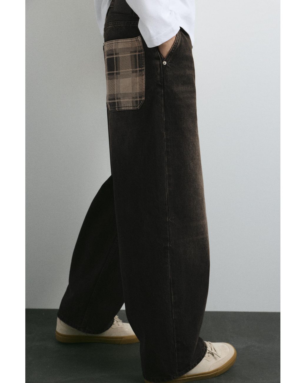 Pull&Bear 100% Katoenen Barrel Jeans in het White voor heren