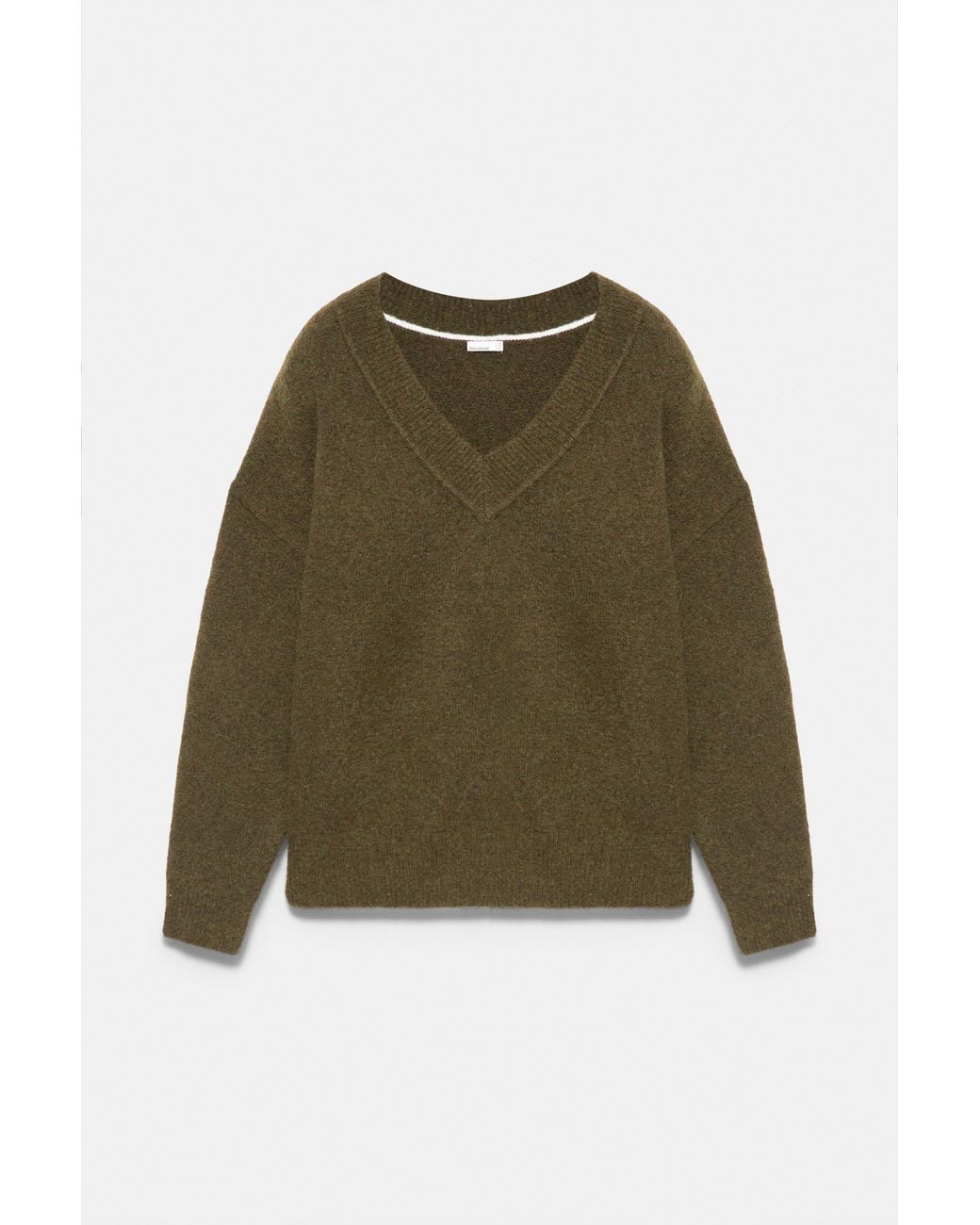 Pullover Boxy Con Scollo A V di Pull&Bear in Green