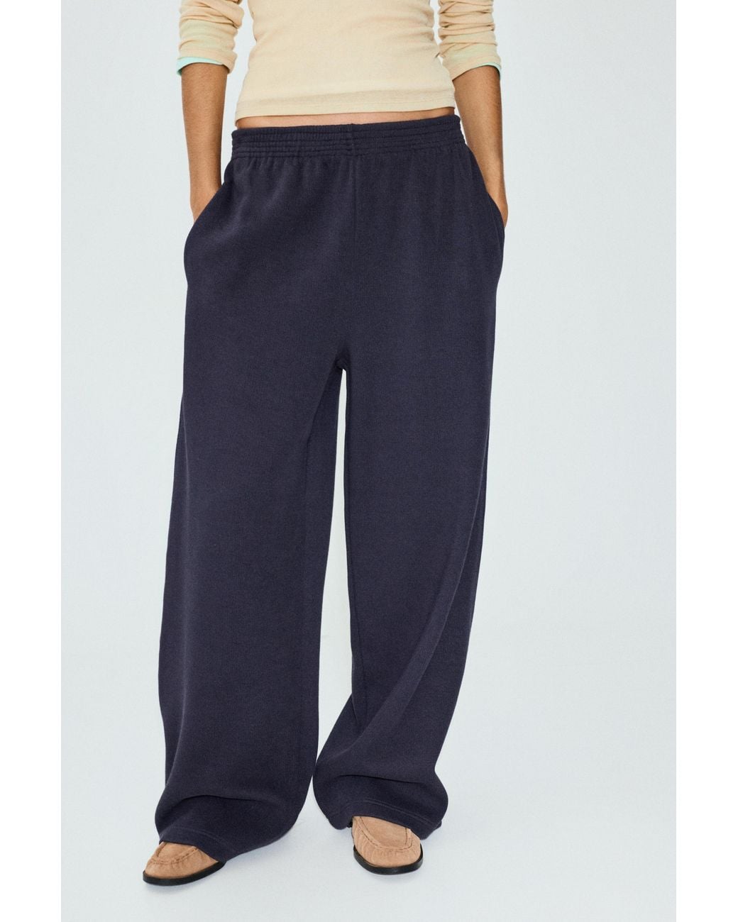 Pull&Bear Blue Heavyweight Jogging Trousers