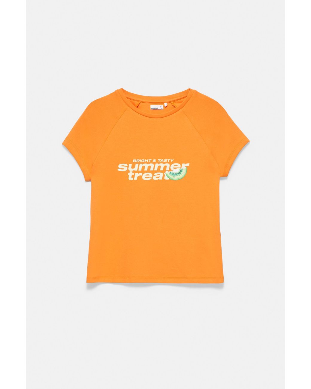 Pull&Bear Orange Fruit Graphic T-Shirt