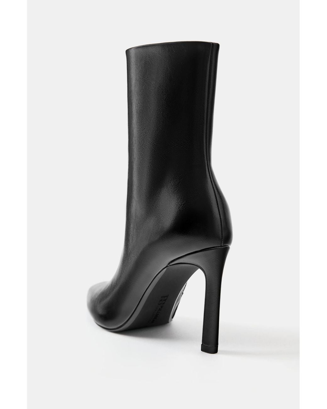 Pull&Bear Black Stiefeletten Mit Hohem Absatz