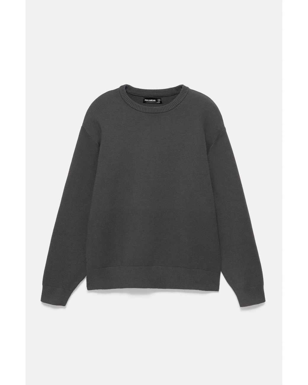 Pull&Bear Blue Soft Round Neck Jumper for men