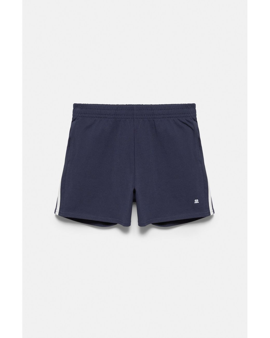 Pull&Bear Blue Sports Shorts With Side Stripes