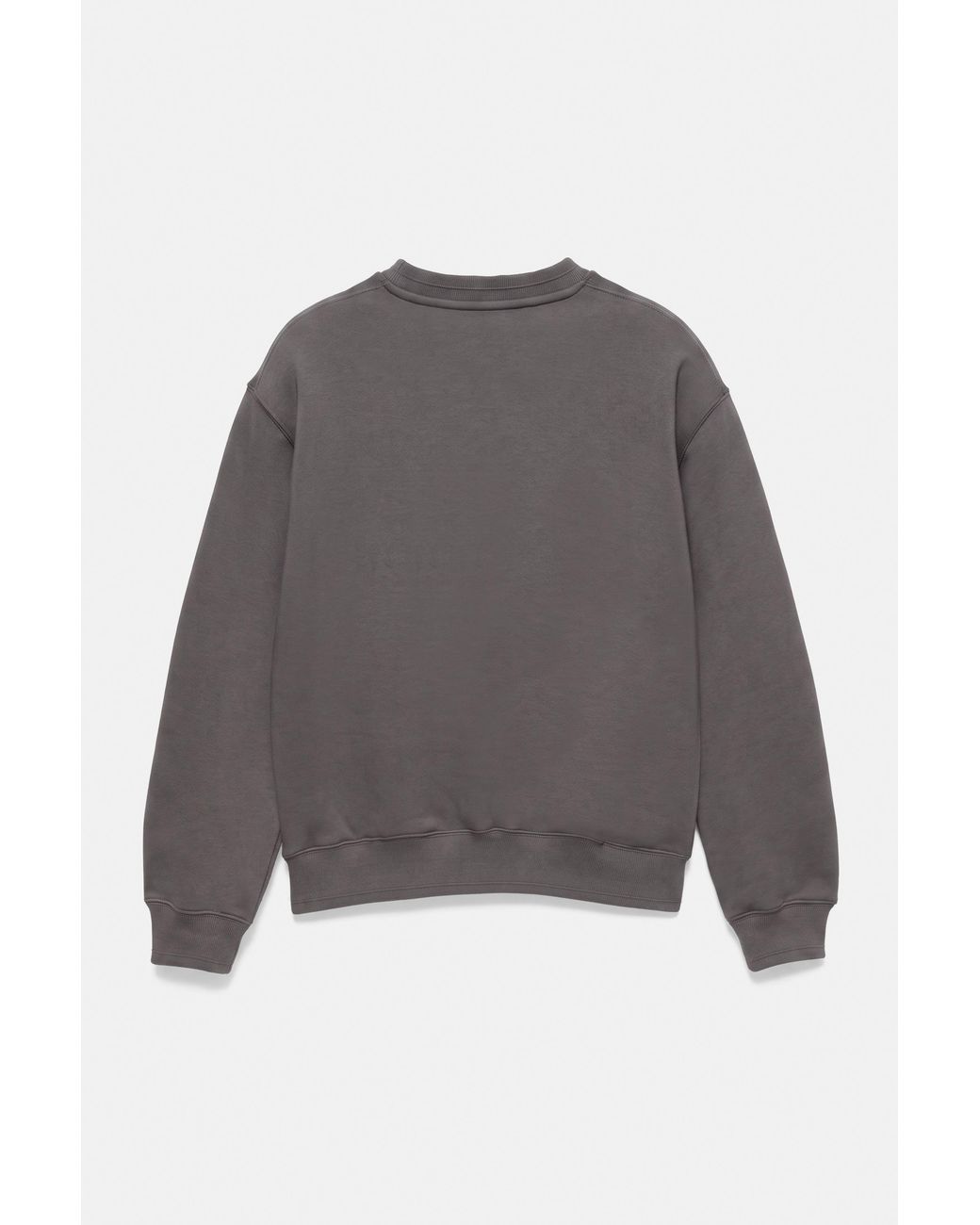 Pull&Bear Gray Relaxed Fit Round Neck Sweatshirt for men