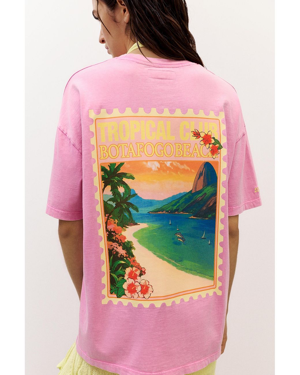 Pull&Bear Multicolor Botafogo Beach Oversize T-Shirt