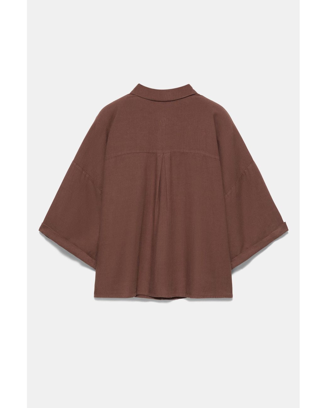 Chemise En Lin Pull&Bear en coloris Brown