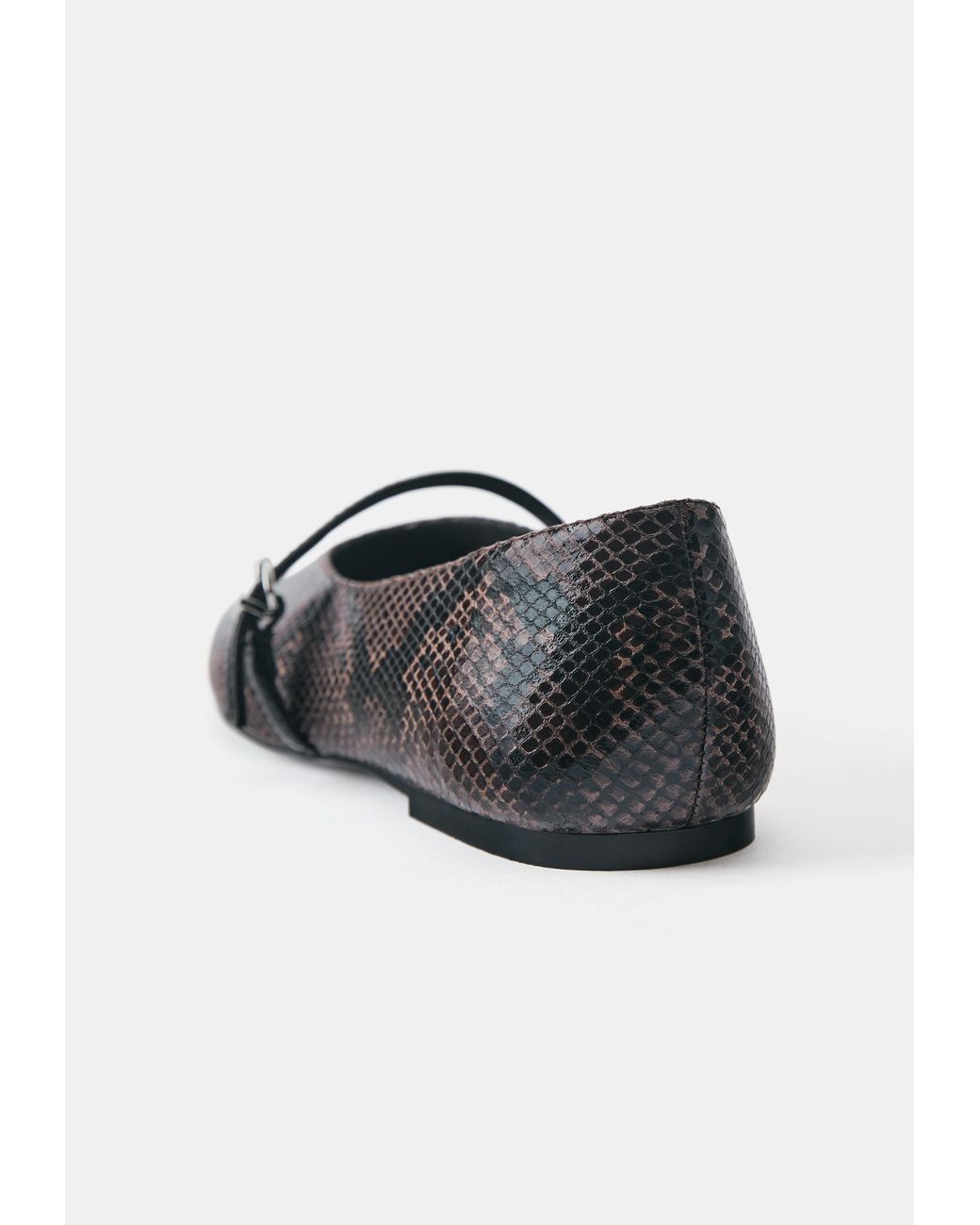 Pull&Bear White Schlangen-Ballerinas