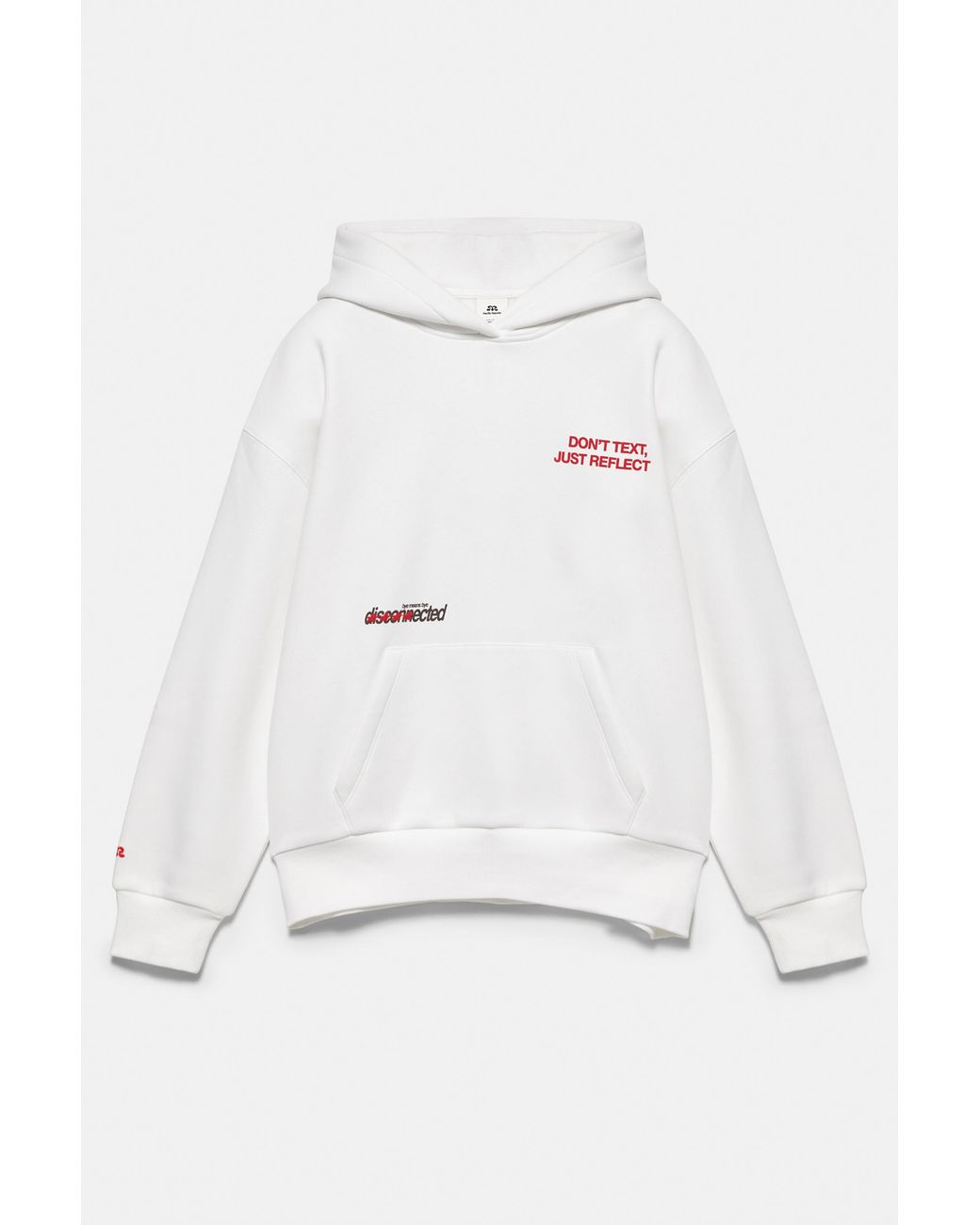 Pull&Bear Green Graphic Hood Sweatshirt