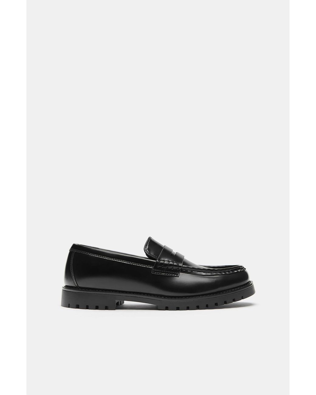 Pull&Bear Black Casual Loafers for men