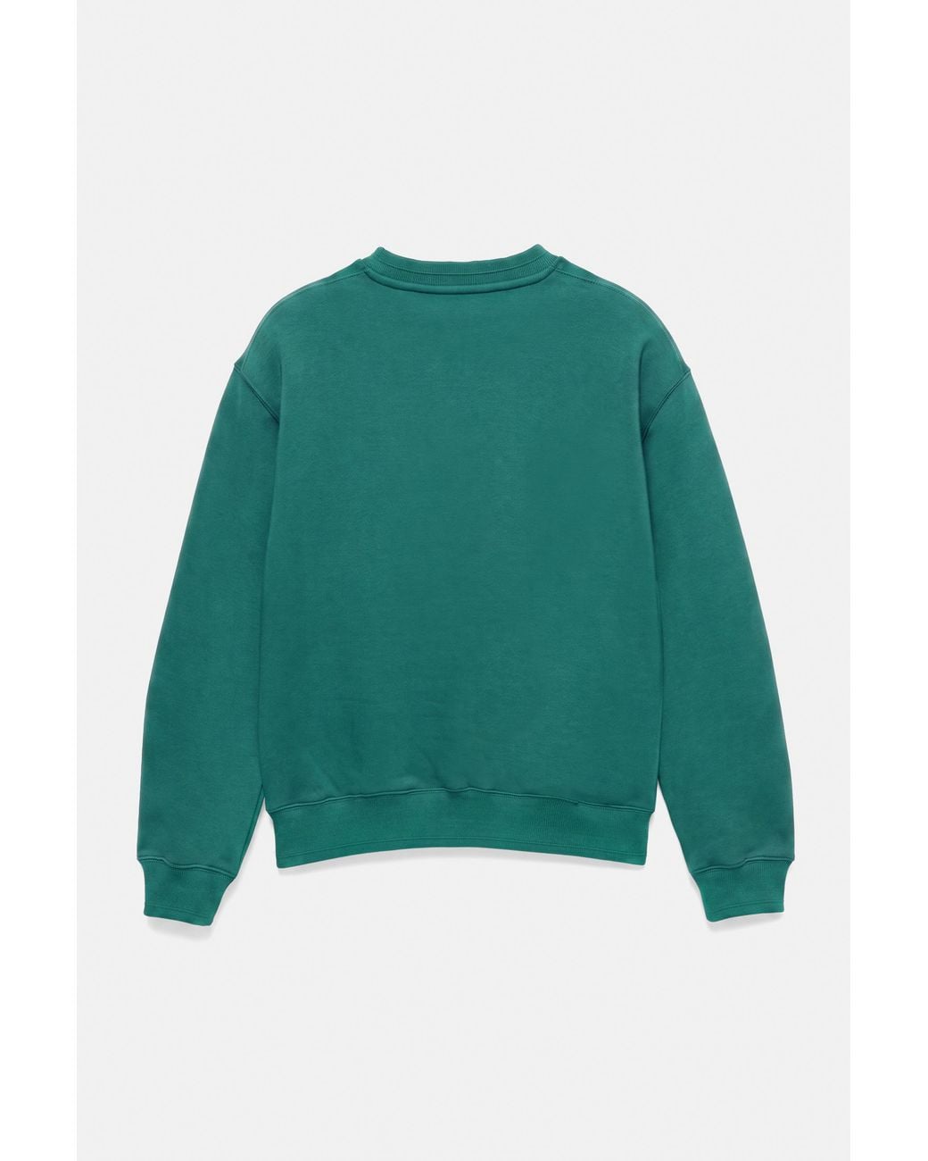 Pull&Bear Green Relaxed Fit Round Neck Sweatshirt for men