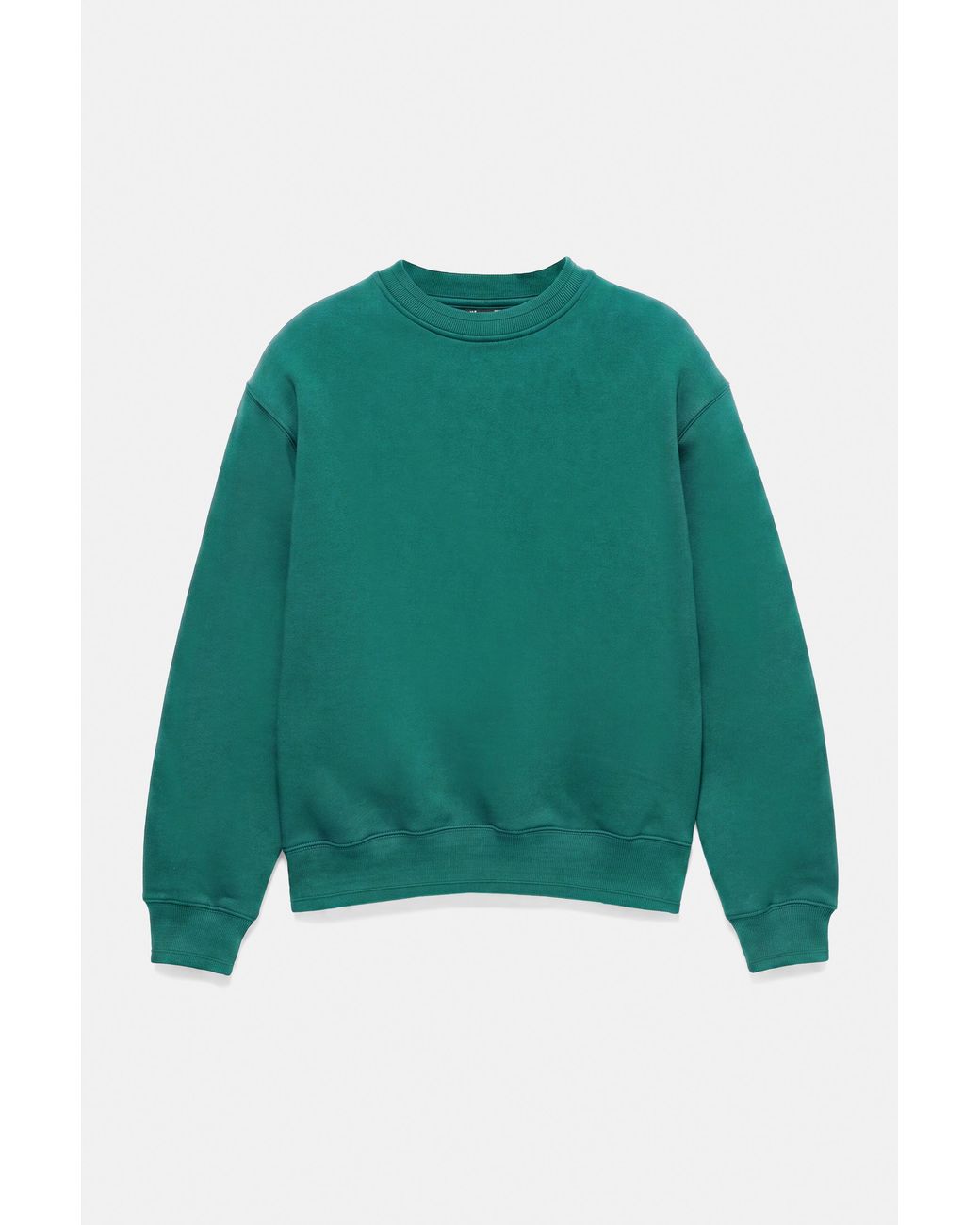 Pull&Bear Green Relaxed Fit Round Neck Sweatshirt for men