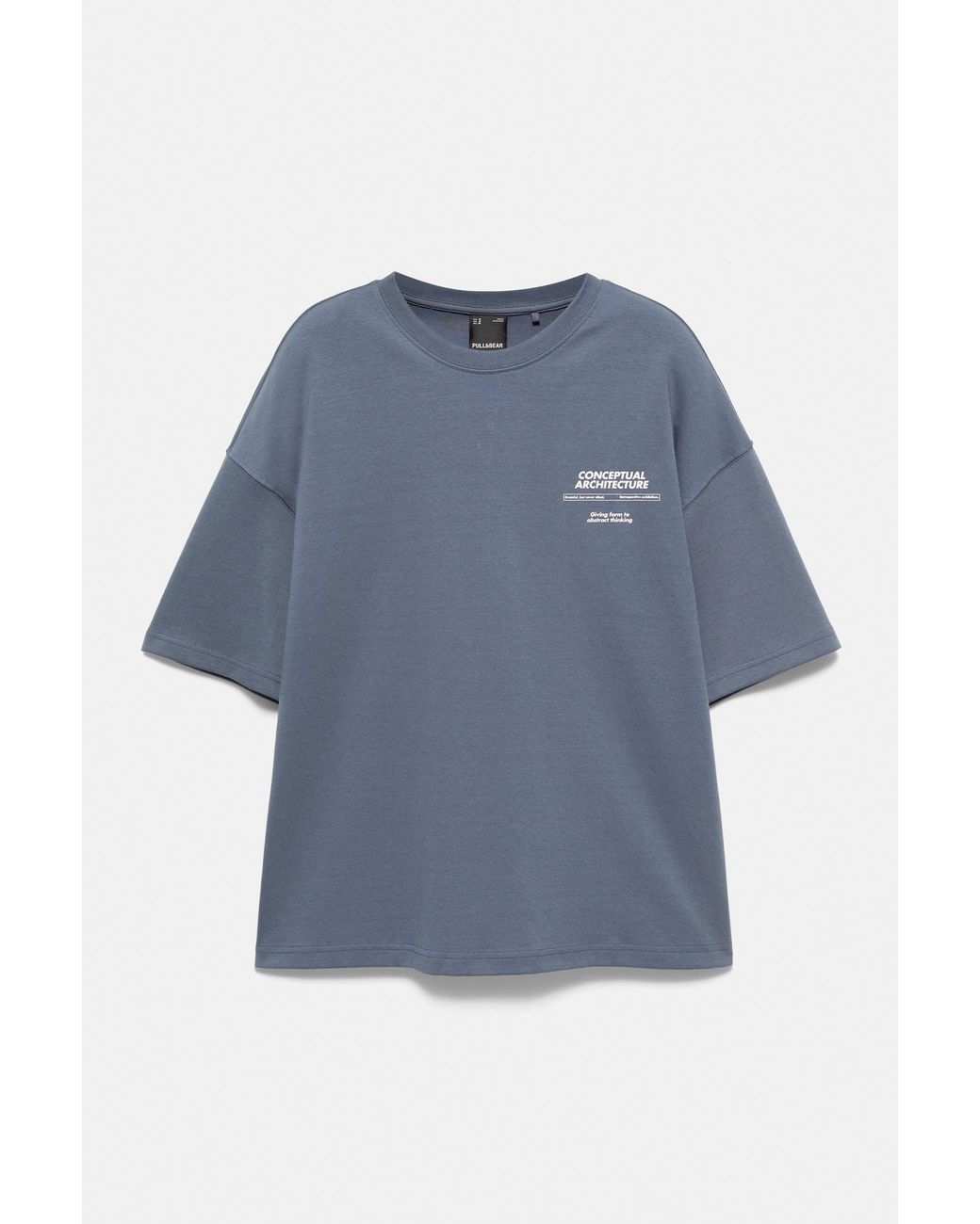 Sweat Manches Courtes Graphique Pull&Bear pour homme en coloris Blue