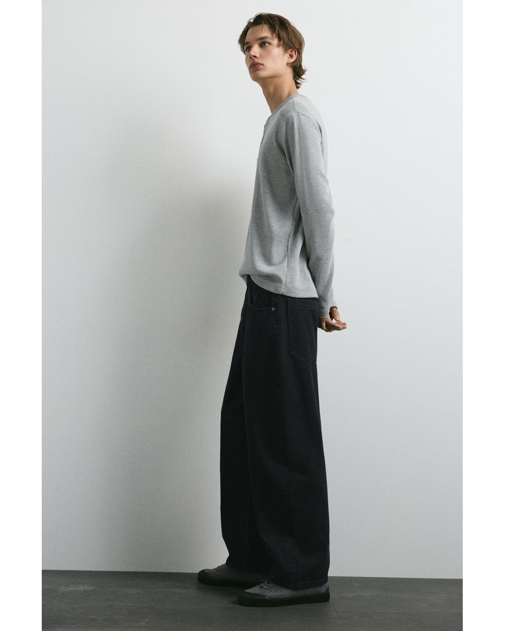 Jeans Barrel di Pull&Bear in Gray da Uomo
