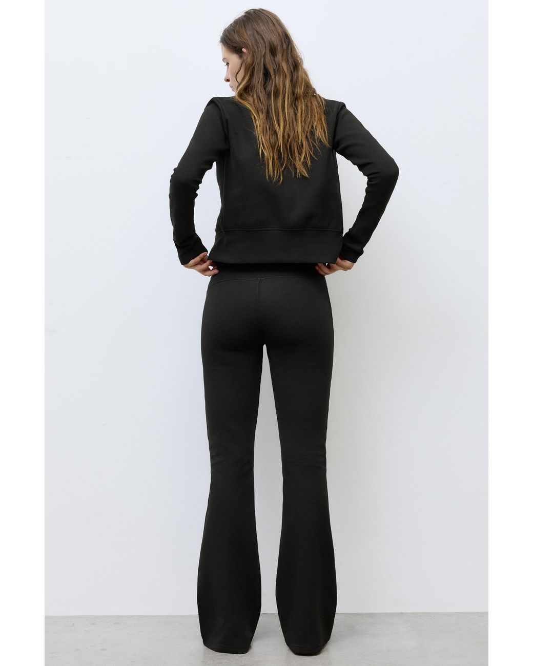 Pull&Bear Black Flared Trousers