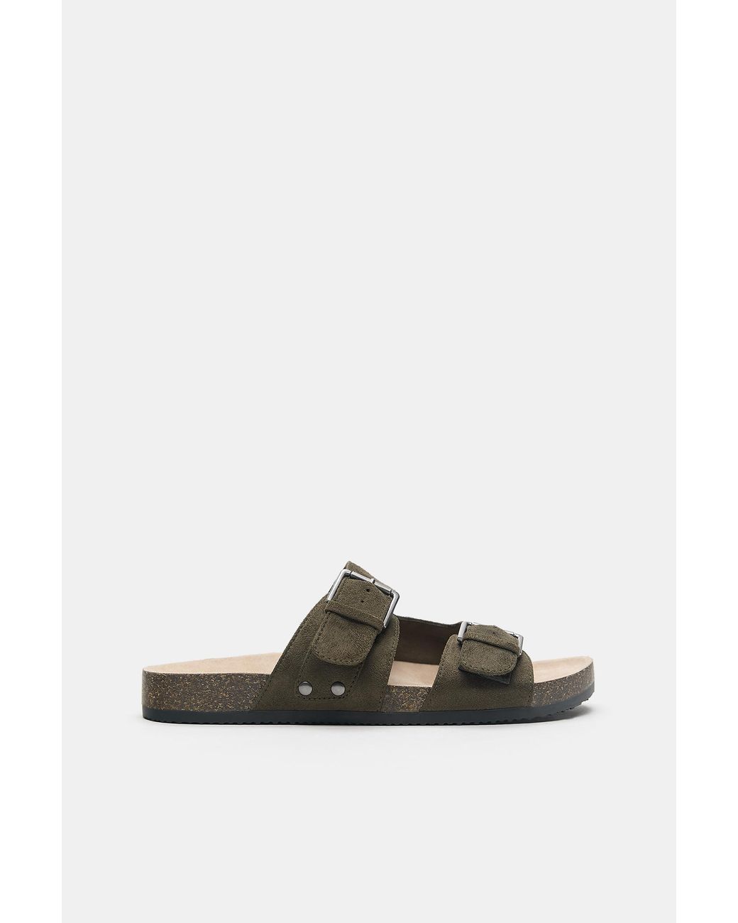 Pull&Bear Sandalen Mit Schnallen in Green für Herren