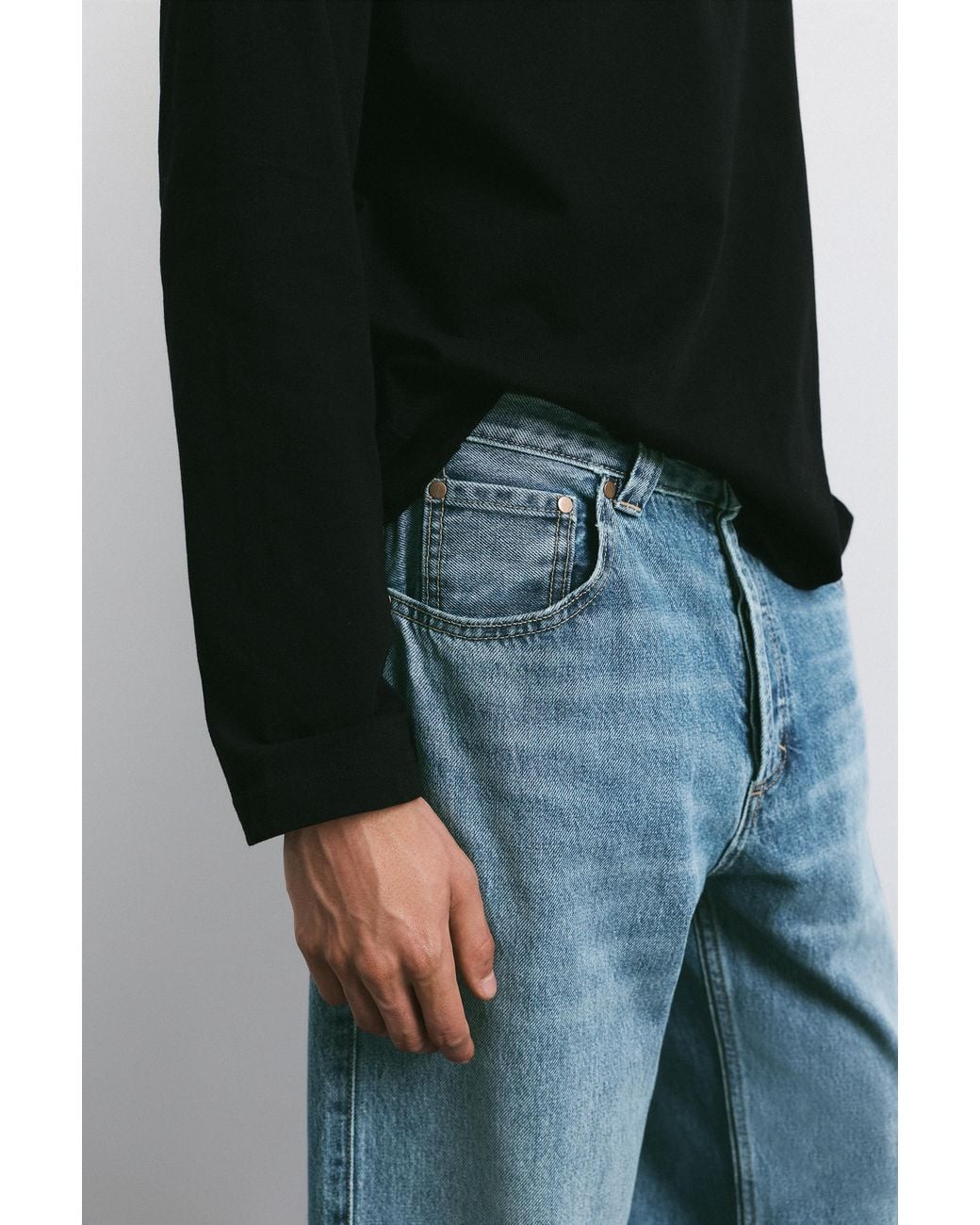 Jeans Regular Straight di Pull&Bear in Multicolor da Uomo