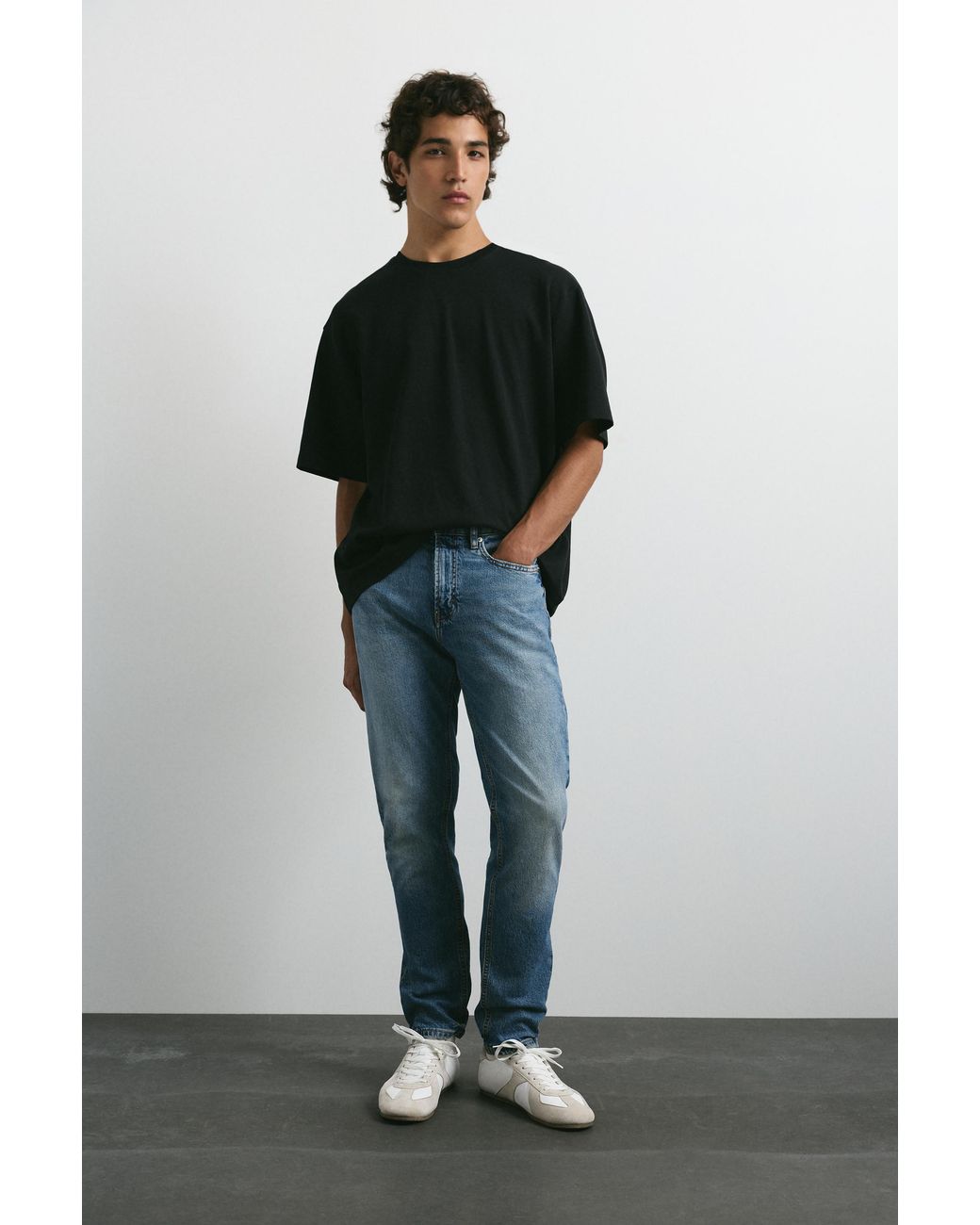Pull&Bear Slim Jeans in het Blue voor heren