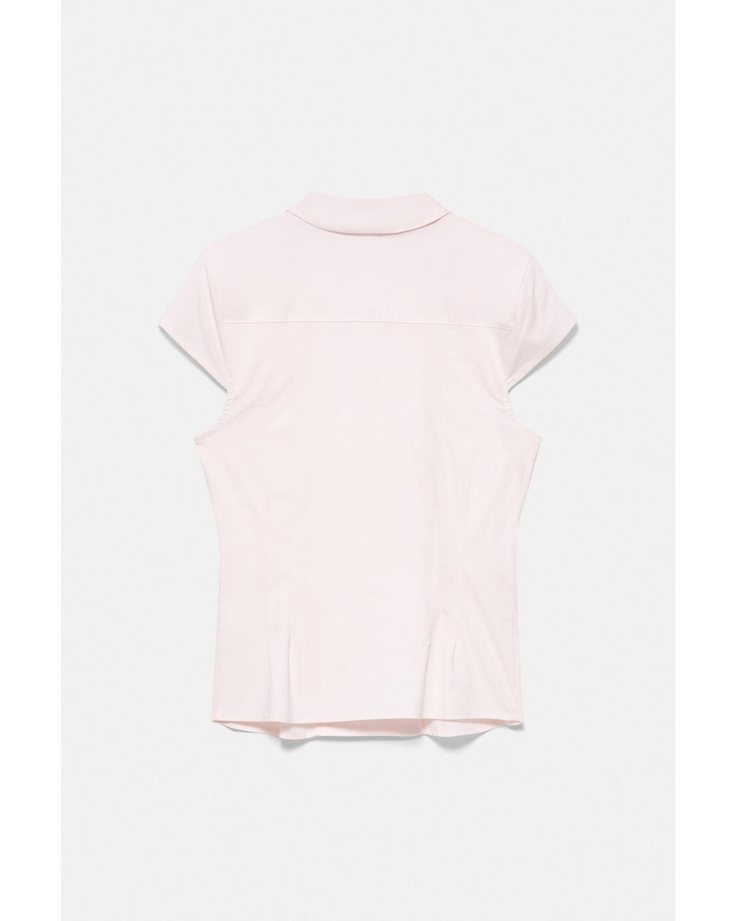 Pull&Bear Overhemd Met Plat Kraagje in het Blue
