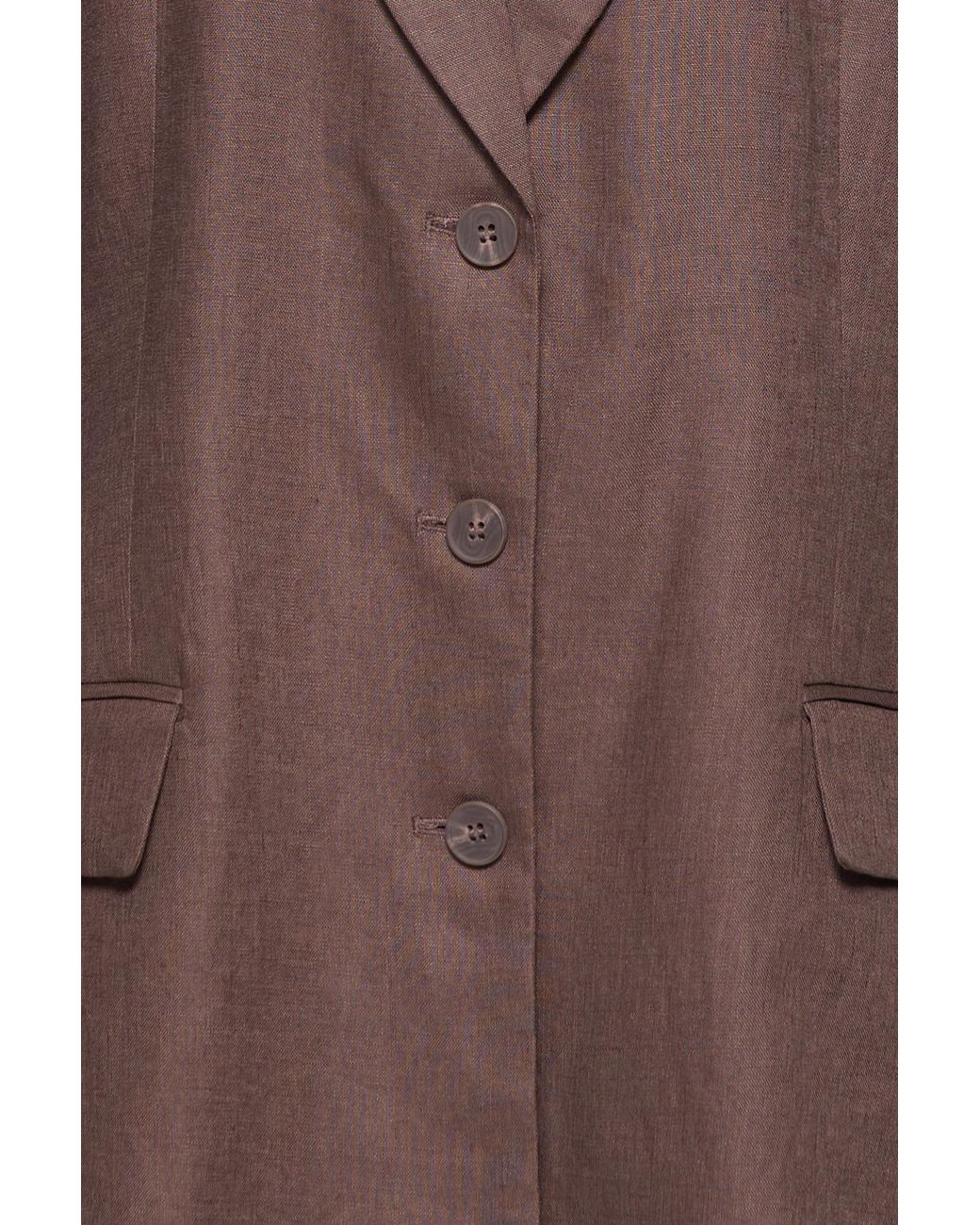 Pull&Bear Multicolor 100% Linen Fitted Blazer