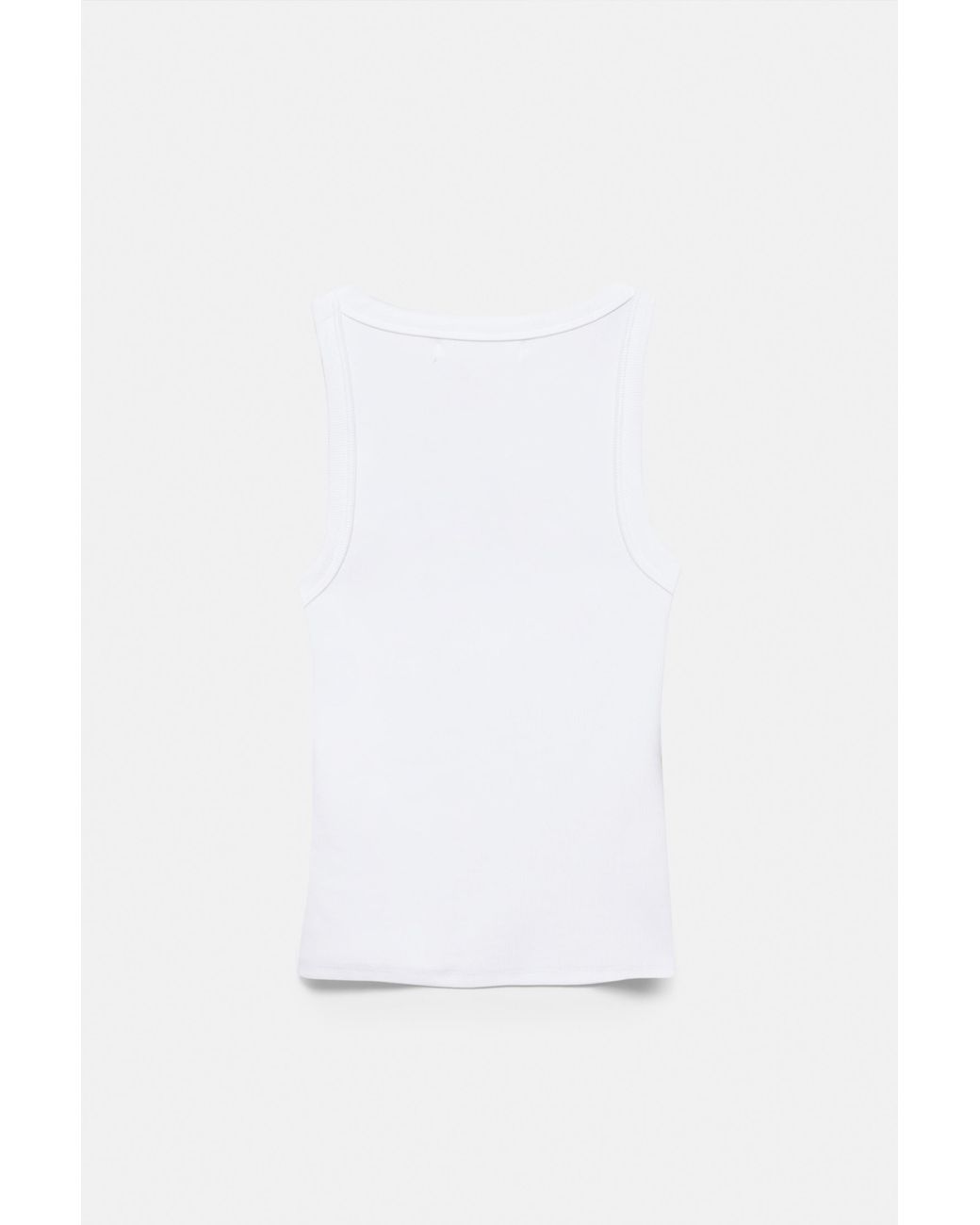 Pull&Bear White Basic Tank Top
