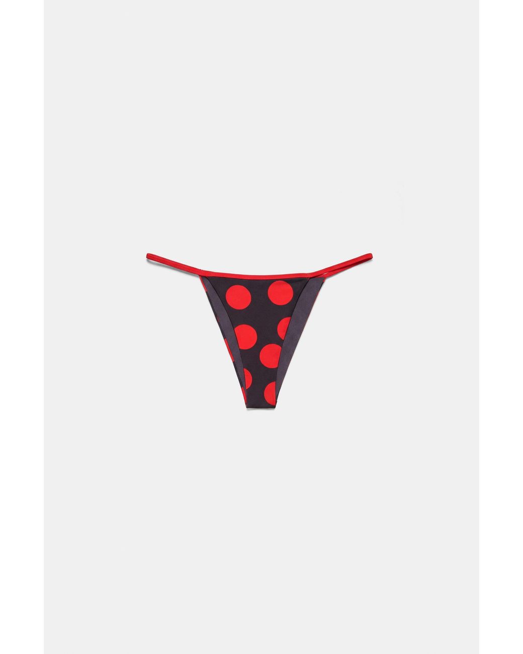 Pull&Bear Brown Polka Dot Bikini Bottoms
