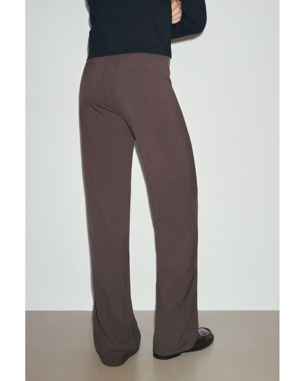 Pull&Bear Brown Full Length Smart Trousers