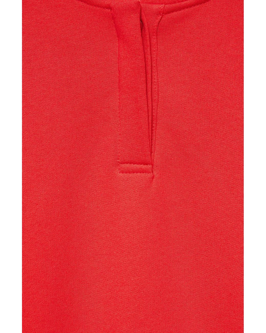 Sweat À Col Henley Et Boutons Pull&Bear en coloris Red