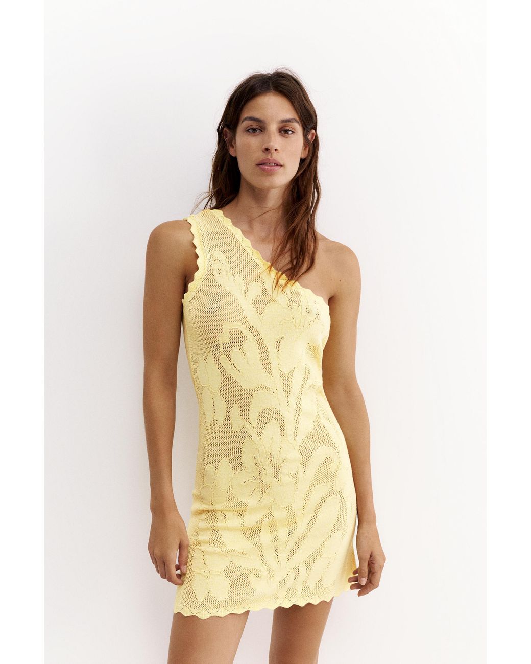 Pull&Bear Multicolor Crochet Mini Dress