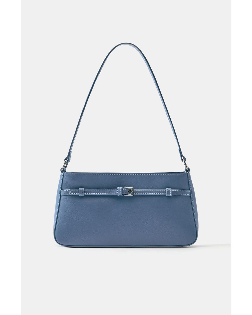 Pull&Bear Black Shoulder Bag With Buckle